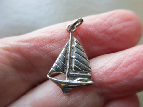 Vintage silver tone - silver, sailor