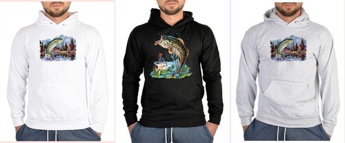 Men hoodie angler angel - men,