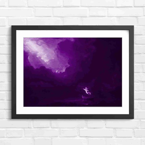 Angels guiding boat stormy - angels,