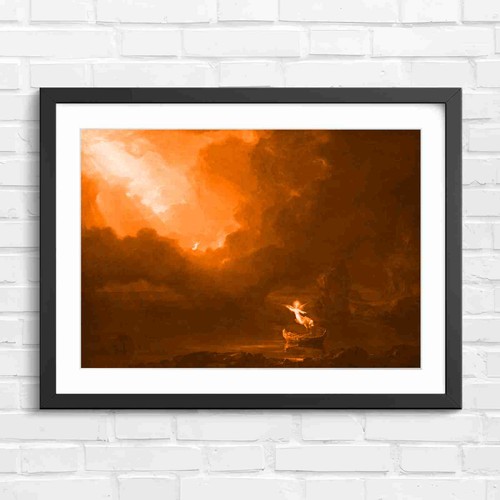 Angels guiding boat stormy - angels,