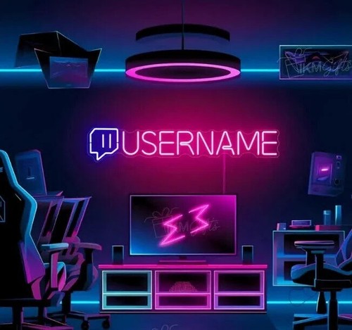 Personalized gaming neon sign - personalized,
