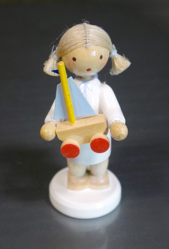 Miniature angel with - miniature, sail